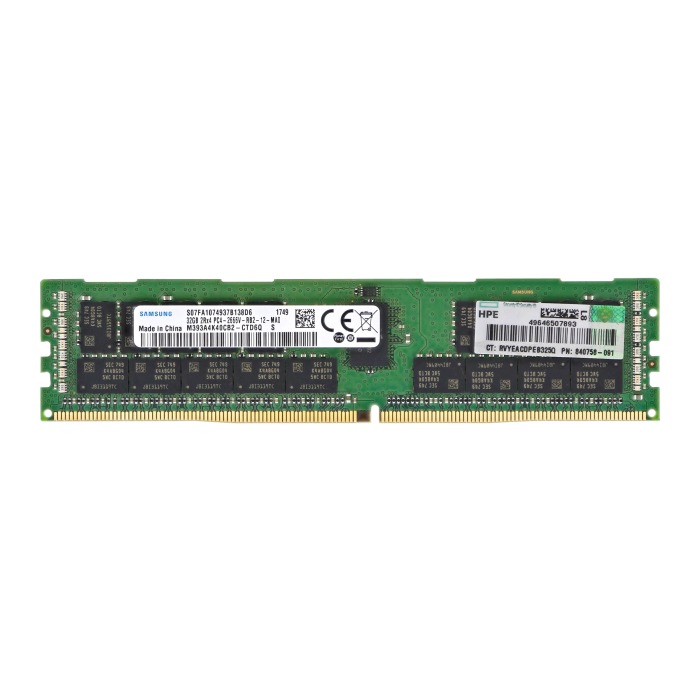 Pamięć RAM HPE 32GB 2Rx4 PC4-2666V-R DDR4 RDIMM 2666MHz 840758-091