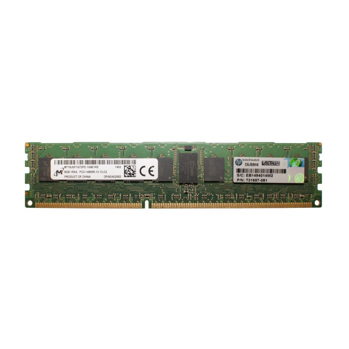 Pamięć RAM HPE 8GB 1Rx4 PC3-14900R DDR3 RDIMM 1866MHz 731657-081