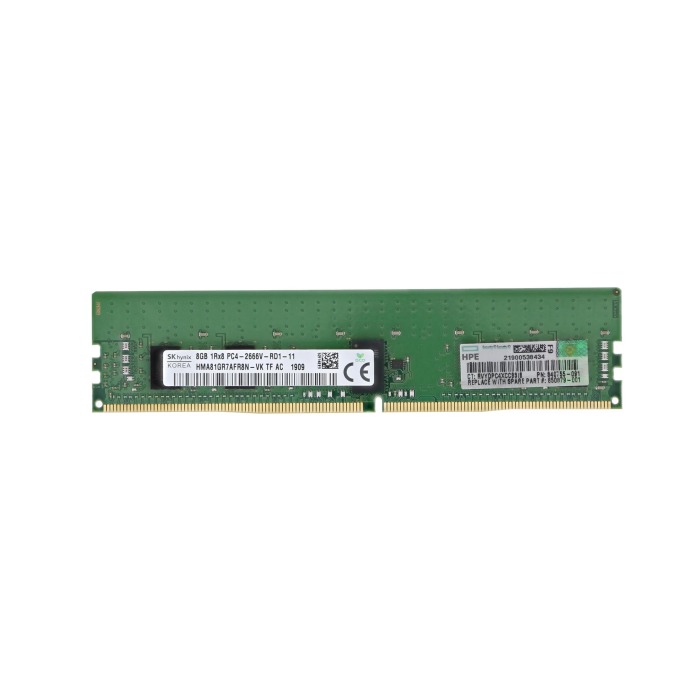Pamięć RAM HPE 8GB 1Rx8 DDR4 RDIMM ECC 2666MHz 840755-091