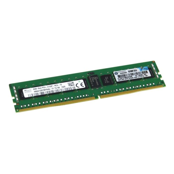 Pamięć RAM HPE Hynix 8GB 1Rx4 PC4-17000P-R DDR4 RDIMM ECC 2133MHz HMA41GR7AFR4N-TF