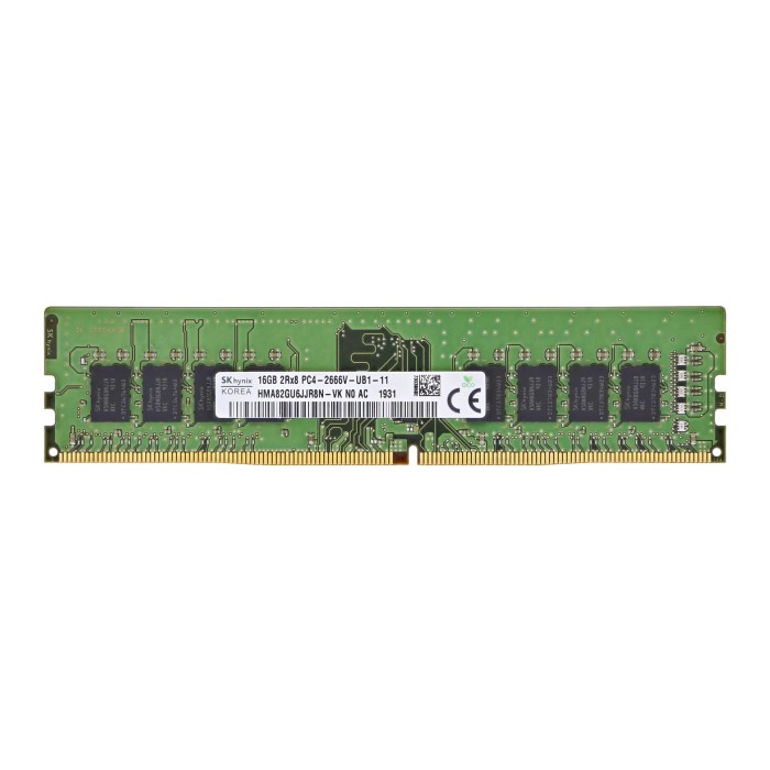 Pamięć RAM Hynix 16GB 2Rx8 DDR4-2666V DDR4 UDIMM non ECC 2666MHz HMA82GU6JJR8N-VK