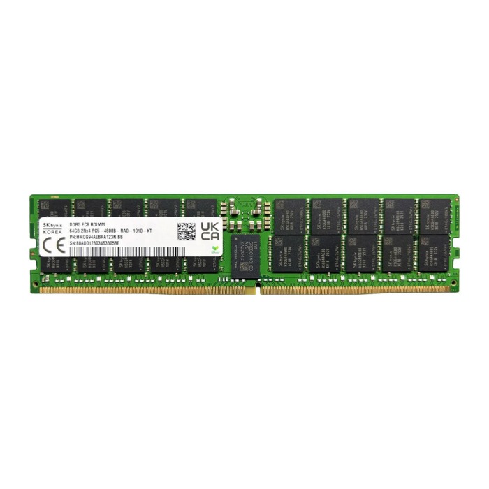 Pamięć RAM Hynix 64GB 2Rx4 DDR5 RDIMM ECC 4800MHz HMCG94AEBRA123N BB