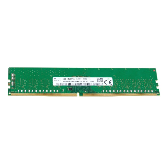 Pamięć RAM Hynix 8GB 1Rx8 PC4-19200 DDR4 UDIMM ECC 2400MHz HMA81GU7AFR8N-UH