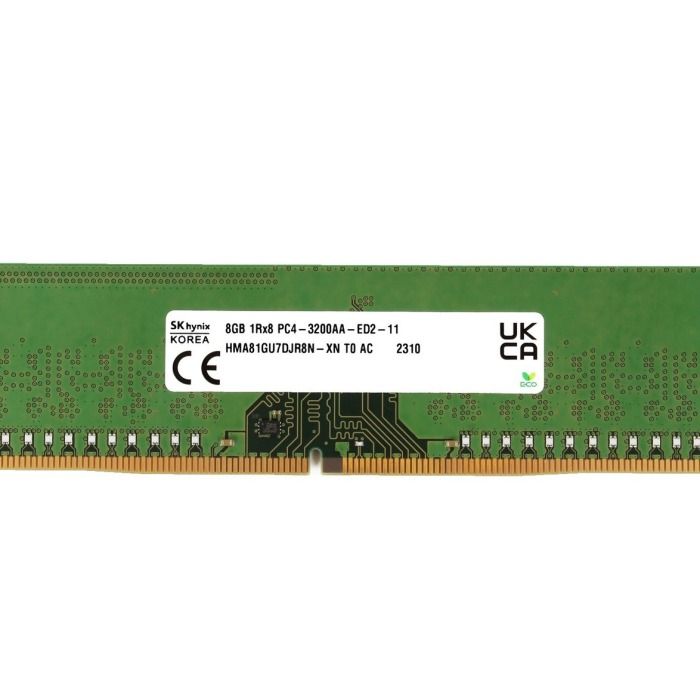 Pamięć RAM Hynix 8GB 1Rx8 PC4-25600 DDR4 UDIMM ECC 3200MHz HMA81GU7DJR8N-XN