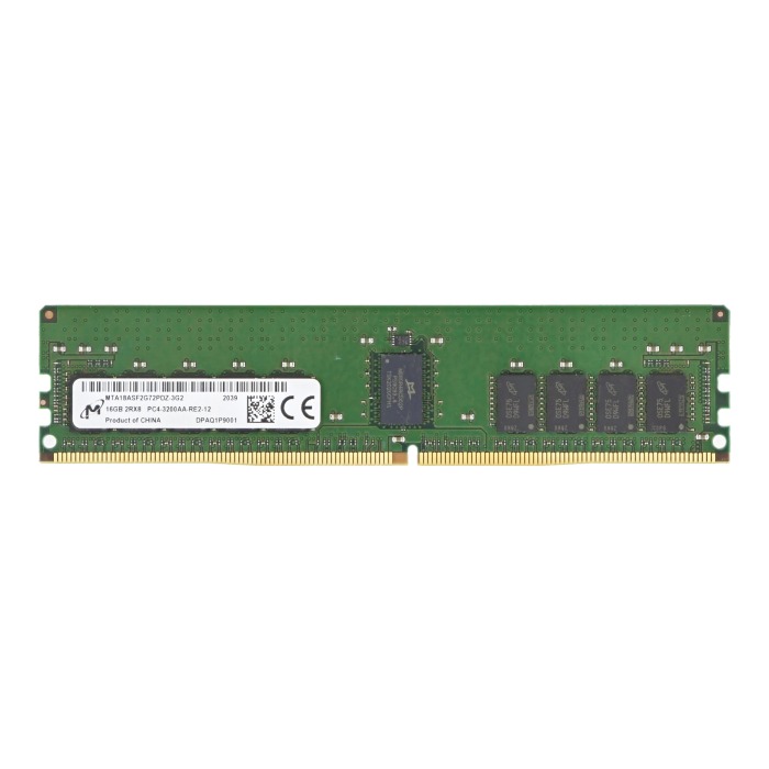 Pamięć RAM Micron 16GB 2Rx8 PC4-3200 DDR4 RDIMM ECC 3200MHz MTA18ASF2G72PDZ-3G2R1