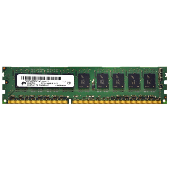 Pamięć RAM Micron 2GB 1Rx8 PC3-10600 DDR3 UDIMM 1333MHz MT9KSF25672AZ-1G4D1