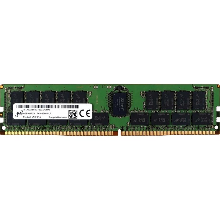 Pamięć RAM Micron 64GB 4Rx4 PC4-21300V-L DDR4 LRDIMM 2666MHz MTA72ASS8G72LZ-2G6D2