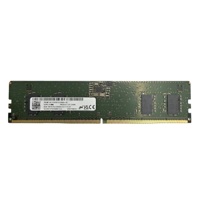 Pamięć RAM Micron 8GB 1Rx16 PC5-5600 DDR5 UDIMM non ECC 5600MHz MTC4C10163S1UC56BD1