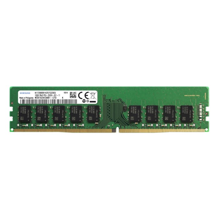 Pamięć RAM Samsung 16GB 2Rx8 PC4-21300V-E DDR4 UDIMM ECC 2666MHz M391A2K43BB1-CTD