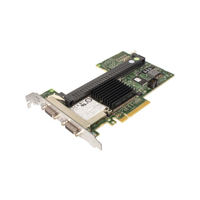 RAID Controller Dell Perc 6/E 512MB Adapter PCI-E 1.0x8 2xSFF-8470 3Gb SAS J155F
