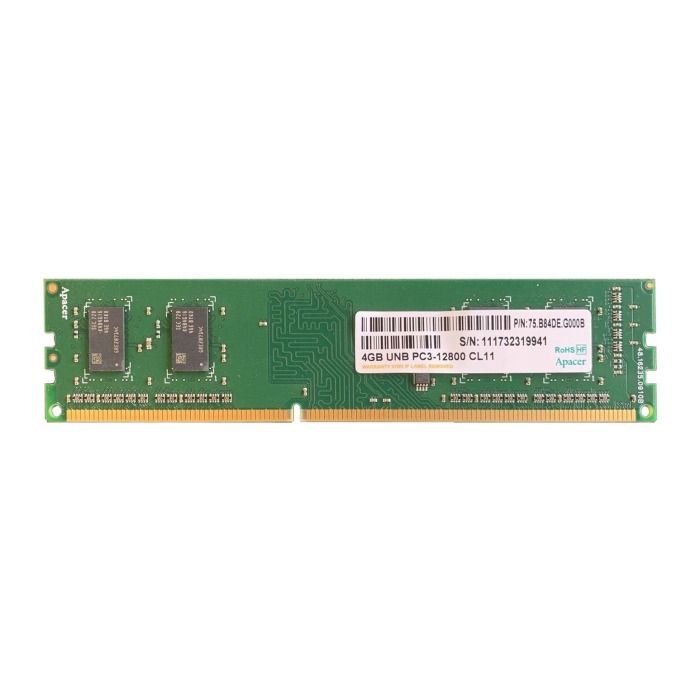 RAM Apacer 4GB PC3-12800 DDR3 UDIMM non ECC 1600MHz 75.B84DE.G000B