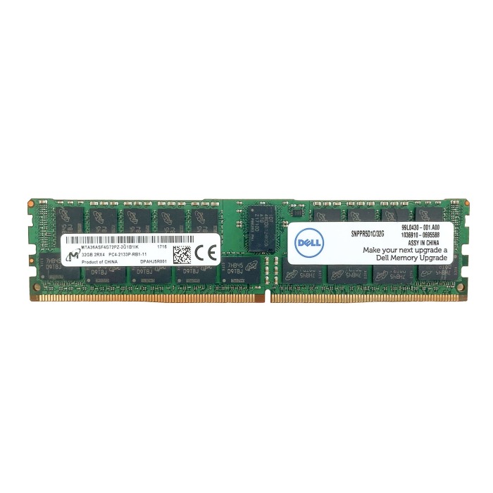 RAM Dell 32GB 2Rx4 PC4-2133P DDR4 RDIMM 2133MHz SNPPR5D1C/32G