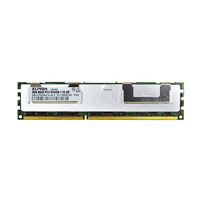 RAM Elpida 4GB 4Rx8 PC3-8500R DDR3 RDIMM 1066MHz EBJ42HE8BAFA-AE-E