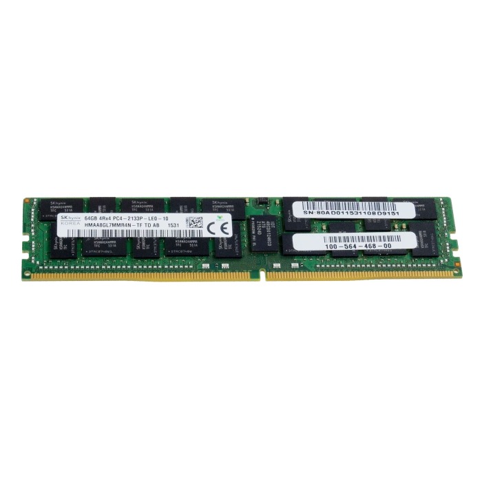 RAM EMC 64GB 4Rx4 PC4-19200 DDR4 LRDIMM 2400MHz 100-564-468-00