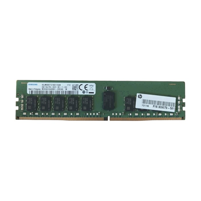 RAM HP 8GB 1Rx4 PC4-19200 DDR4 RDIMM 2400MHz 809079-581