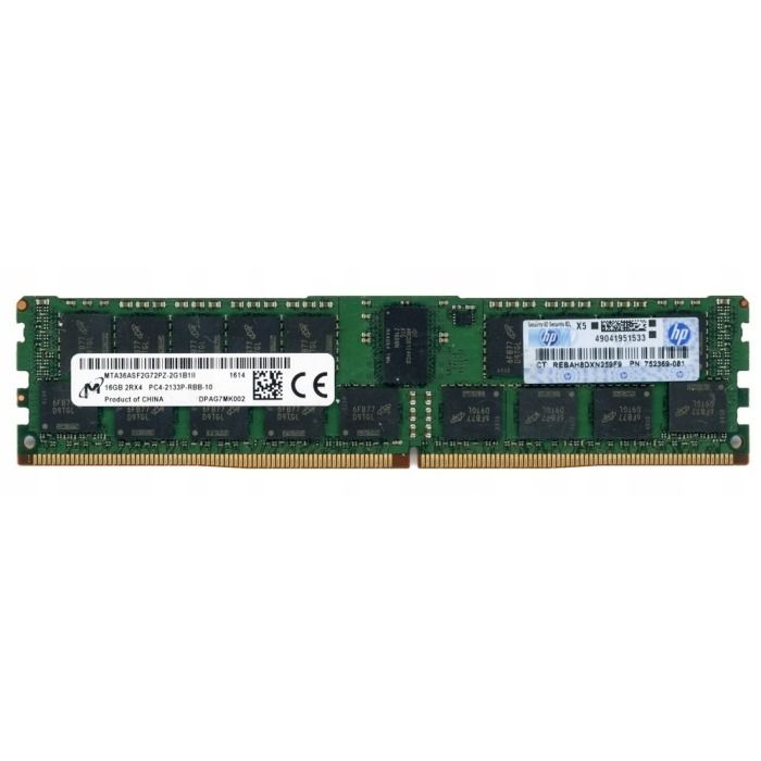RAM HPE 16GB 2Rx4 PC4-17000P-R DDR4 RDIMM 2133MHz 752369-081