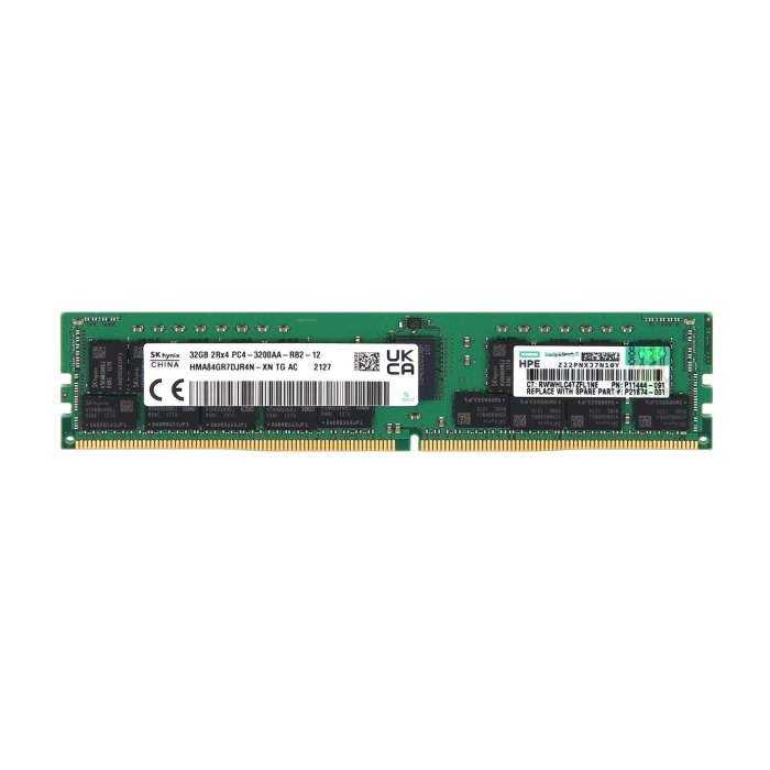 RAM HPE 32GB 2Rx4 PC4-25600 DDR4 3200MHz RDIMM ECC P11444-091