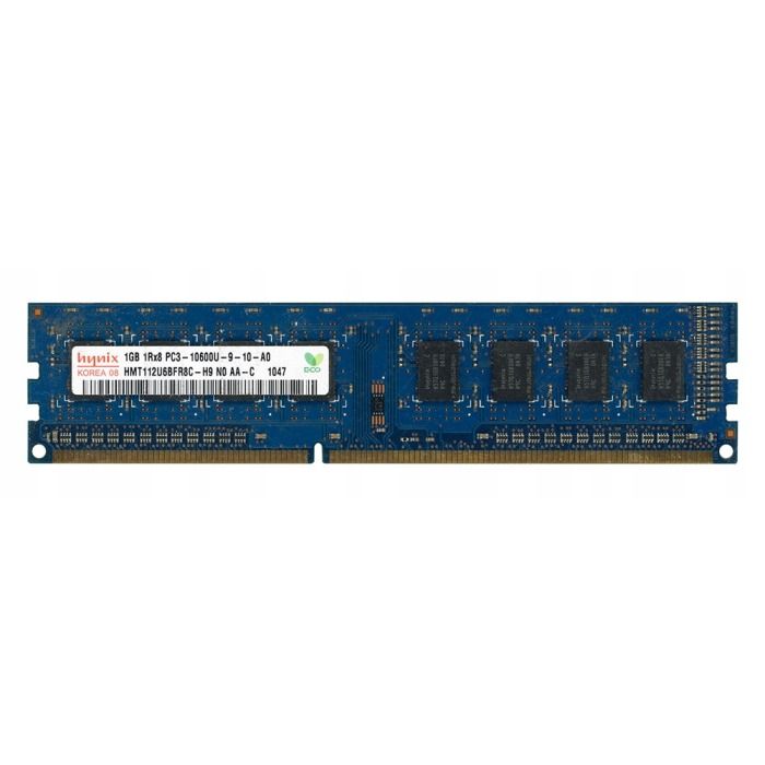RAM Hynix 1GB 1Rx8 PC3-10600U UDIMM ECC 1333MHz HMT112U6BFR8C-H9