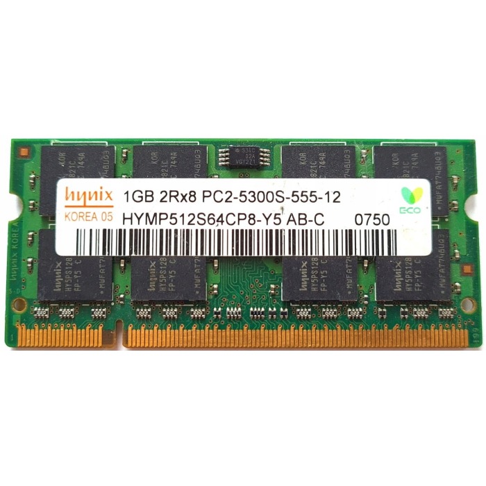 RAM Hynix 1GB 2Rx8 PC2-5300 DDR2 UDIMM 667MHz HYMP512S64CP8-Y5