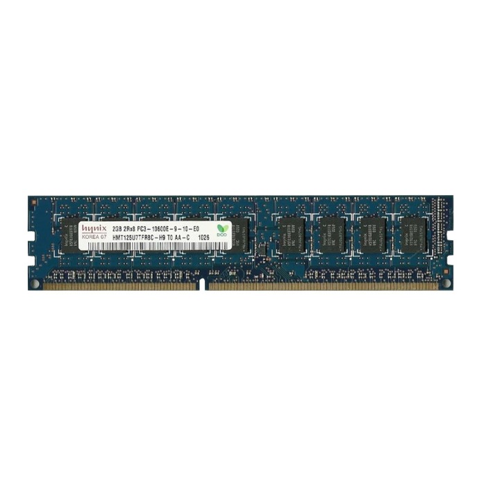 RAM Hynix 2GB 2Rx8 PC3-10600E DDR3 UDIMM 1333MHz HMT125U7TFR8C-H9