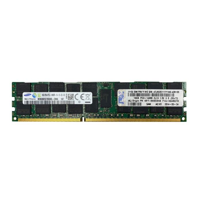 RAM IBM 16GB 2Rx4 PC3-14900R DDR3 RDIMM ECC 1866MHz 47J0225
