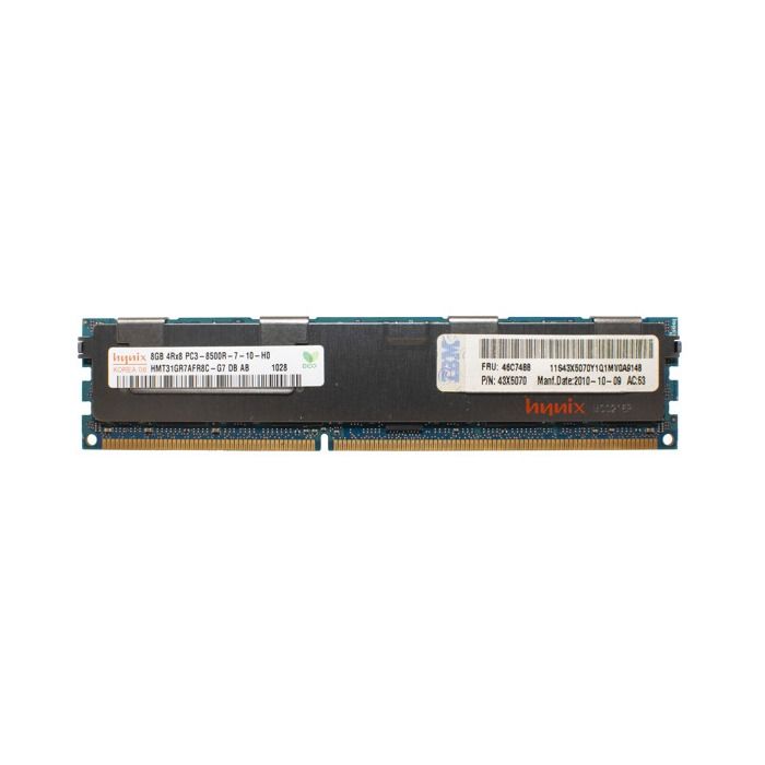 RAM IBM 8GB 4Rx8 PC3-8500R DDR3 RDIMM 1066MHz 43X5070