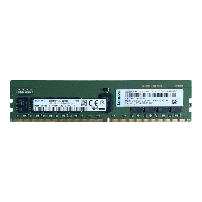 RAM Lenovo 16GB 2Rx8 PC4-19200 DDR4 RDIMM ECC 2666MHz 02JG298