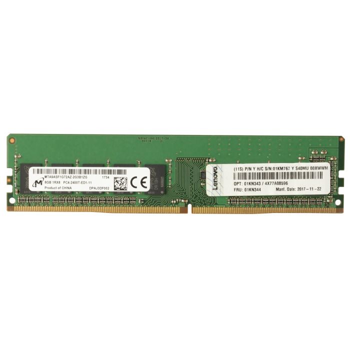 RAM Lenovo 8GB 1Rx8 PC4-19200 DDR4 UDIMM ECC 2400MHz 01KN343