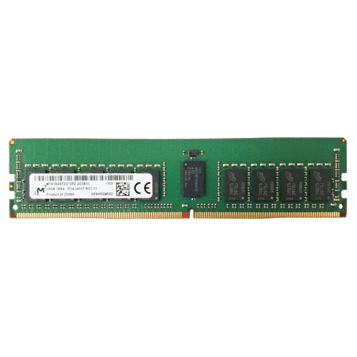 RAM Micron 16GB 1Rx4 PC4-19200T-R DDR4 RDIMM 2400MHz MTA18ASF2G72PZ-2G3B1