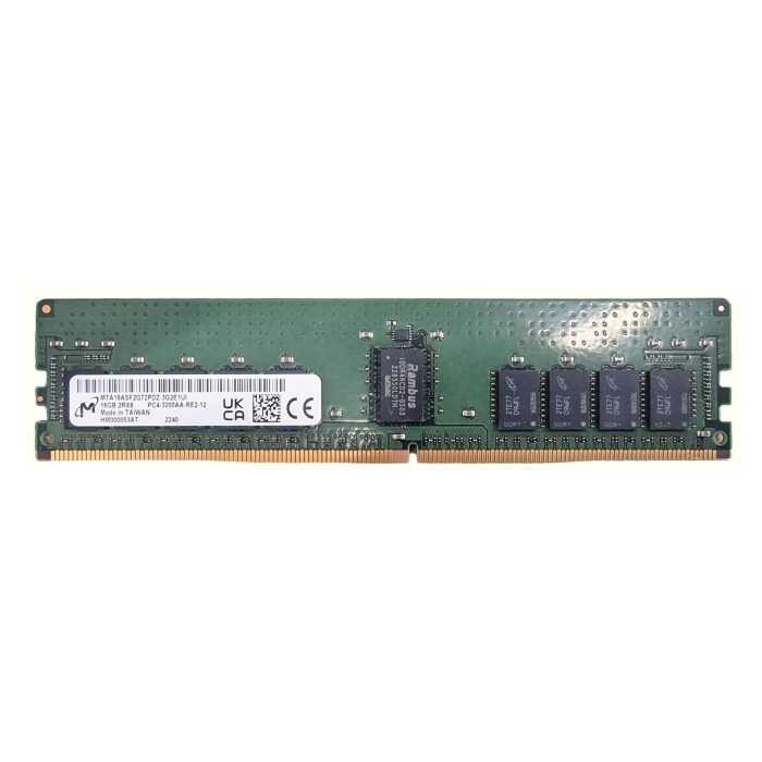 RAM Micron 16GB 2Rx8 DDR4-3200AA DDR4 RDIMM ECC 3200MHz MTA18ASF2G72PDZ-3G2E1
