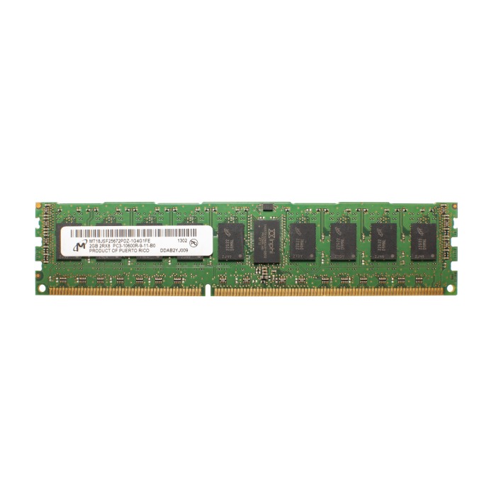 RAM Micron 2GB 2Rx8 PC3-10600 DDR3 RDIMM 166MHz MT18JSF25672PDZ-1G4G1