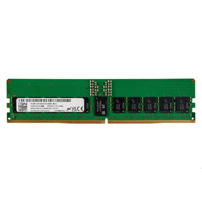 RAM Micron 48GB 2Rx4 PC5-38400R DDR5 RDIMM ECC 4800MHz MTC20F208XS1RC48BB1