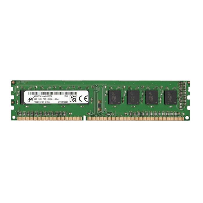 RAM  Micron 4GB 1Rx8 PC3-12800U DDR3 UDIMM non ECC 1600MHz MT8JTF51264AZ-1G6E1