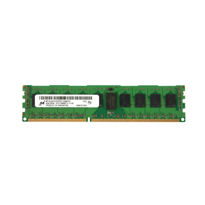 RAM Micron 4GB 2Rx8 PC3-12800R DDR3 RDIMM 1600MHz MT18JSF51272PDZ-1G6M1