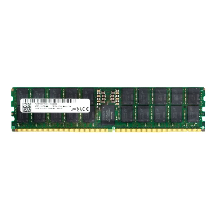 RAM Micron 64GB 2Rx4 PC5-51200 DDR5 6400MHz RDIMM ECC MTC40F2046S1RC64BD2