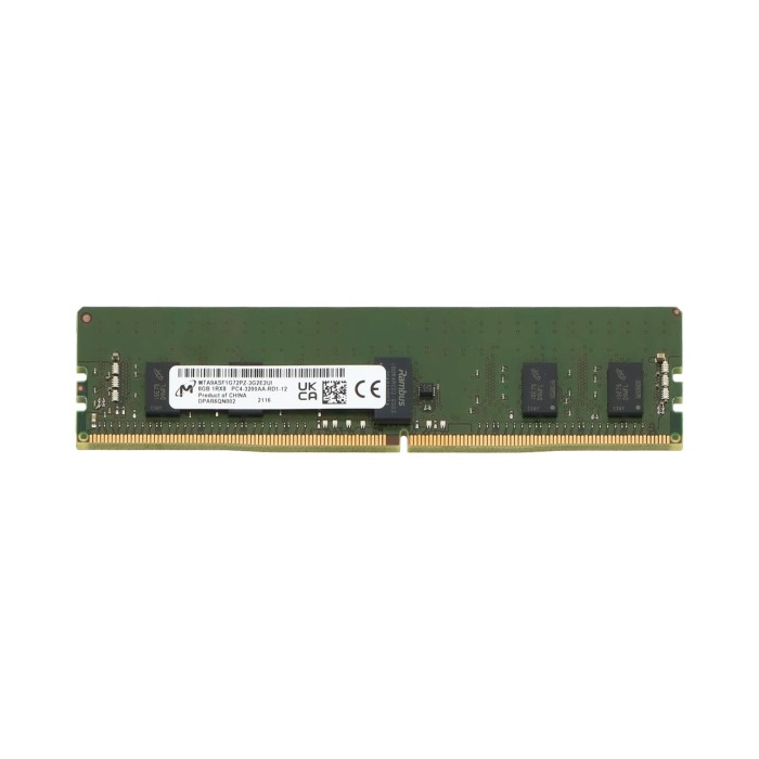 RAM Micron 8GB 1Rx8 PC4-25600 DDR4 RDIMM 3200MHz MTA9ASF1G72PZ-3G2R1