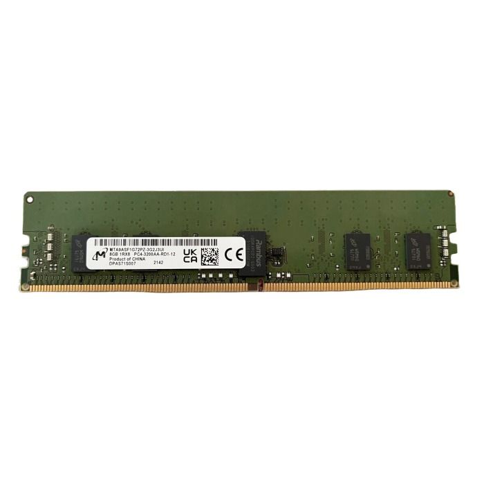 RAM Micron 8GB 1Rx8 PC4-25600 DDR4 RDIMM ECC 3200MHz MTA9ASF1G72PZ-3G2J3