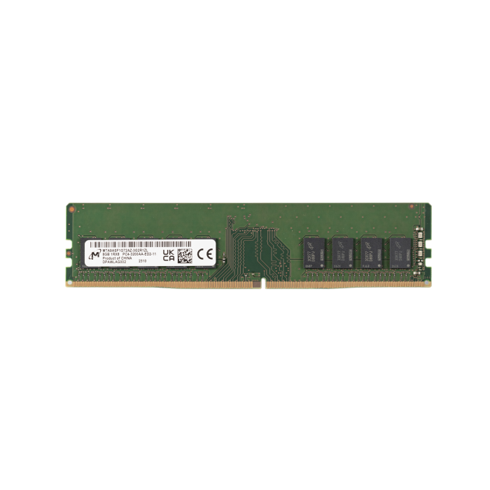 RAM Micron 8GB 1Rx8 PC4-25600 DDR4 UDIMM 3200MHz MTA9ASF1G72AZ-3G2R1