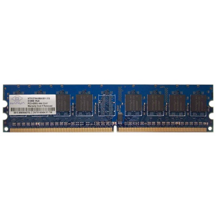 RAM Nanya 512MB 1Rx8 PC2-4200U DDR2 UDIMM 533MHz NT512T64U88A0BY-37B