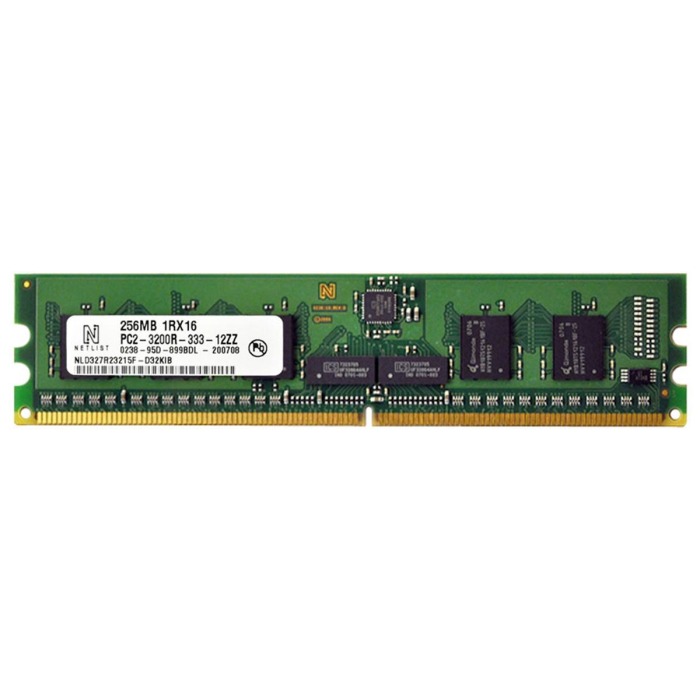 RAM NetList 256MB 1Rx16 PC2-3200R DDR2 RDIMM 400MHz NLD327R23215F