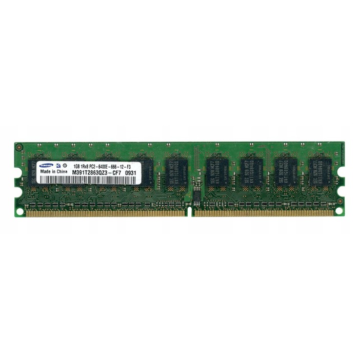 RAM Samsung 1GB 1Rx8 PC2-6400E DDR2 800MHz M391T2863QZ3-CF7