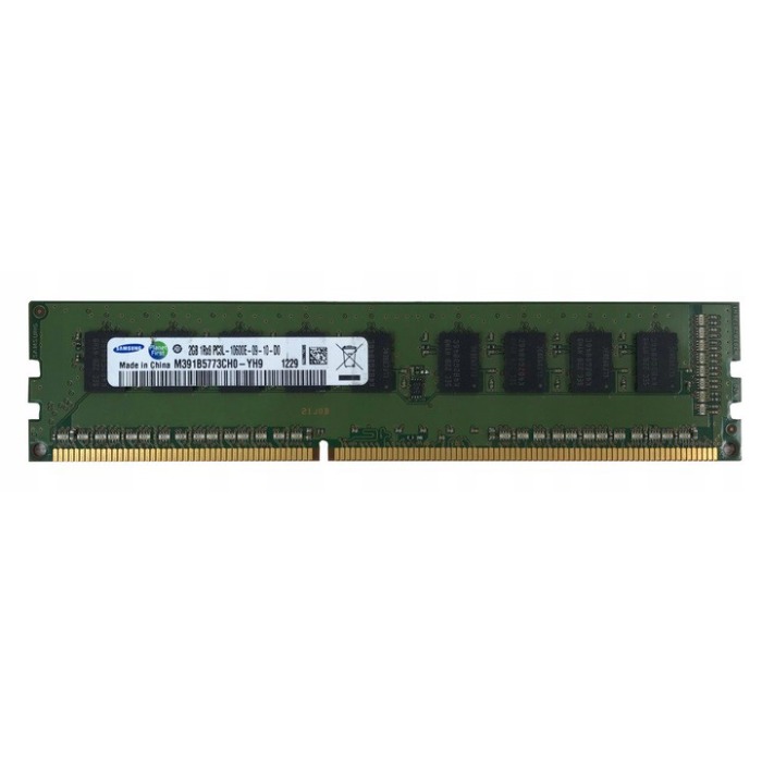 RAM Samsung 2GB 1Rx8 PC3L-10600E DDR3 UDIMM 1333MHz M391B5773CH0-YH9