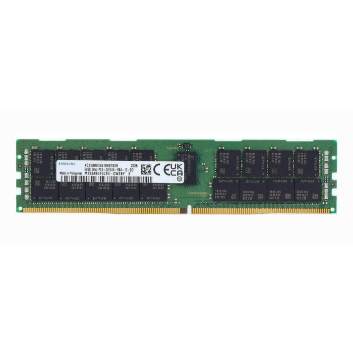 RAM Samsung 64GB 2Rx4 PC4-25600 DDR4 RDIMM ECC 3200MHz M393A8G40CB4-CWE
