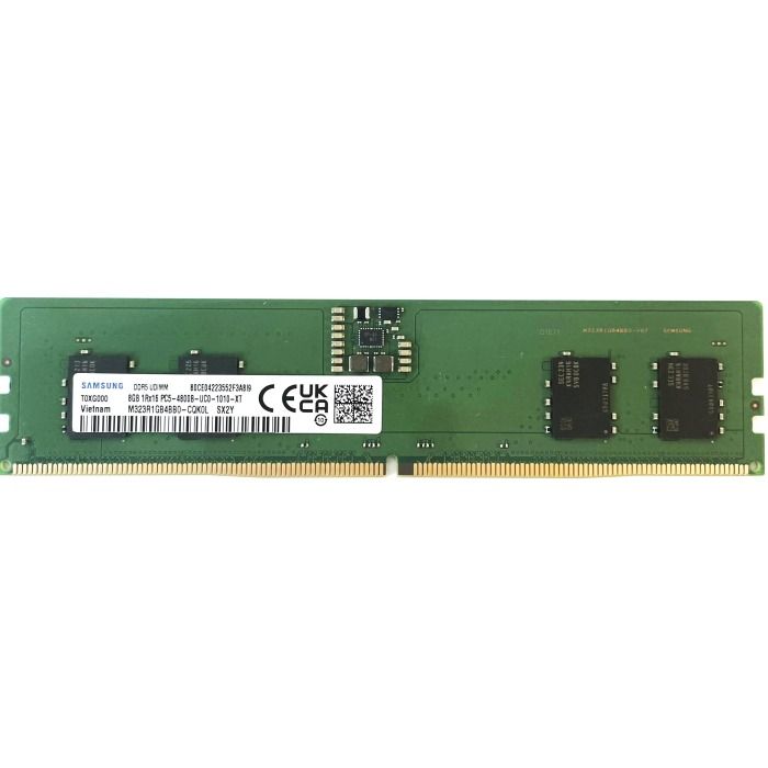 RAM Samsung 8GB 1Rx16 PC5-38400 DDR5 UDIMM non ECC 4800MHz M323R1GB4BB0-CQKOL