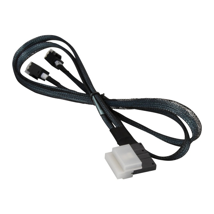 SAS Cable SuperMicro SFF-8654 to 2xSFF-8643 slimline 70 cm CBL-SAST-0826