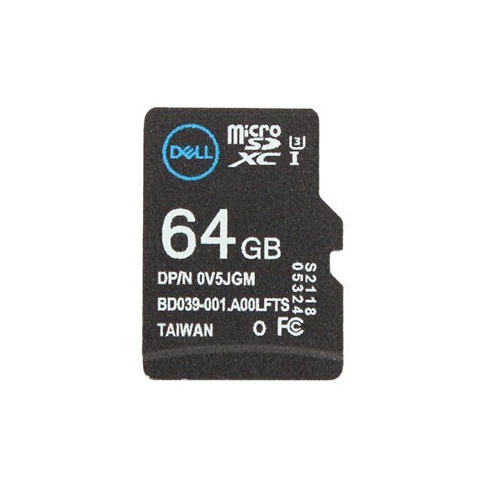 SD card Dell 64GB Micro SDXC for Gen15 V5JGM