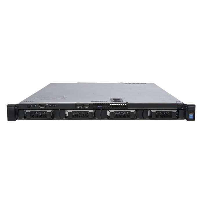 Server Dell PowerEdge R430 4x3.5" with 2x E5-2630 v3, 16GB RAM, H330, 2x 600GB 10K SAS 2.5", 4x1GbE RJ45, 2x PSU, Rails, iDRAC 8
