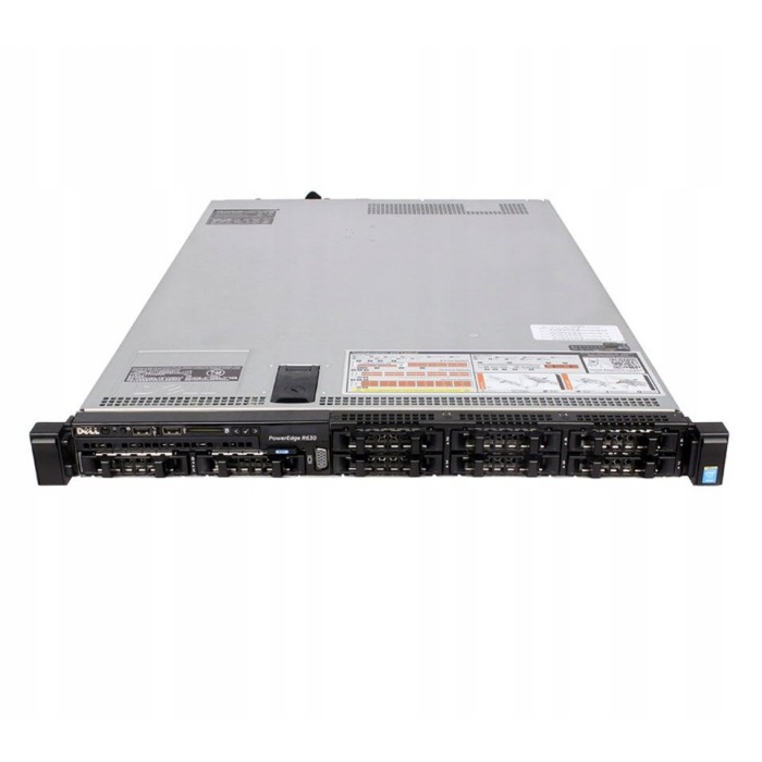 Server Dell PowerEdge R630 8x2.5" with 2x E5-2697 v4, 64GB RAM, H730, 2x 480GB SSD SATA 2.5", 2x1GbE RJ45 2x10GbE SFP+, 2x PSU, rails, iDRAC 8