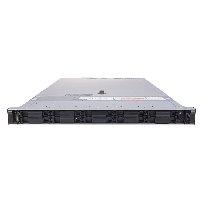 Server Dell PowerEdge R6415 10x2.5" (NVMe) with 1x EPYC 7351P, 32GB RAM, 2x 400GB SSD NVMe U.2 2.5", 4x1GbE, 2x PSU 550W, rails, iDRAC9 Enterprise