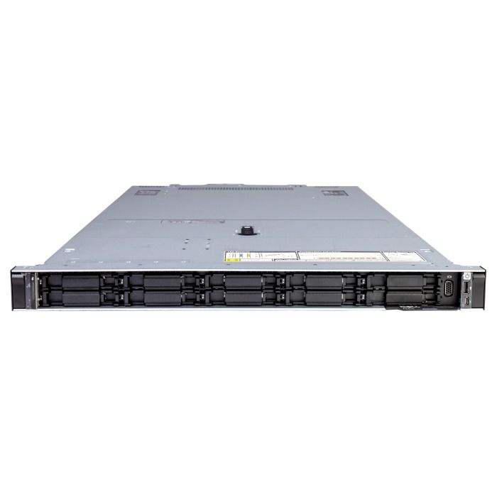 Server Dell PowerEdge R6615 10x2.5" (4xNVMe) with 1x EPYC 9354P, 64GB RAM, H965i, BOSS Card 2x 480GB NVMe M.2, 2x 1.92TB SSD NVMe U.2 2.5", 1x 480GB SSD SATA 2.5", 2x1GbE, 2x10/25Gb SFP28, 2xPSU, rails, bezel, iDRAC 9 Enterprise